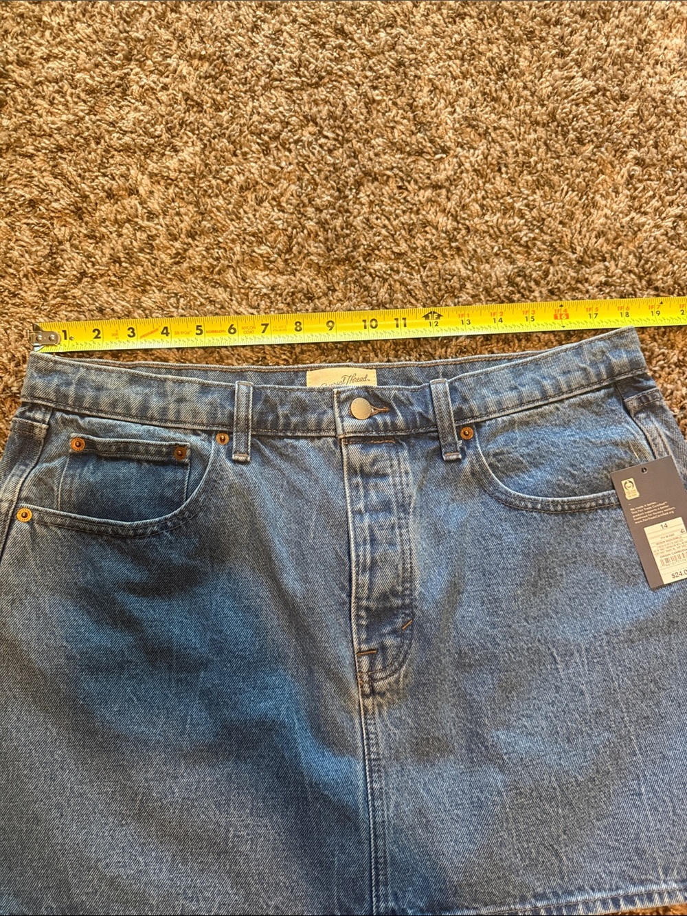 NWT! Denim mini skirt - Picture 2 of 5
